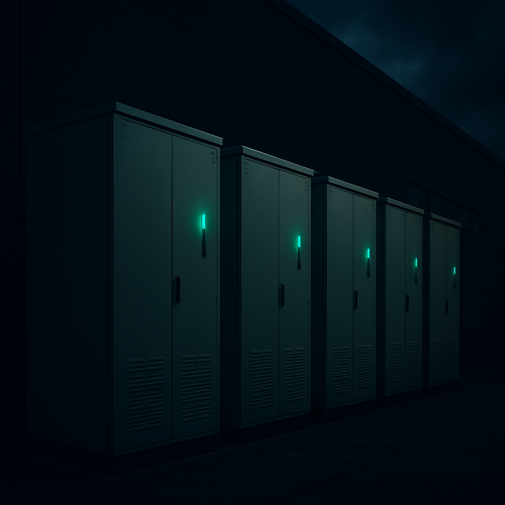 Industriële batterijopslagsystemen op bedrijfsschaal