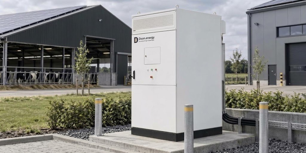 Batterijkast bij een melkveebedrijf in Apeldoorn